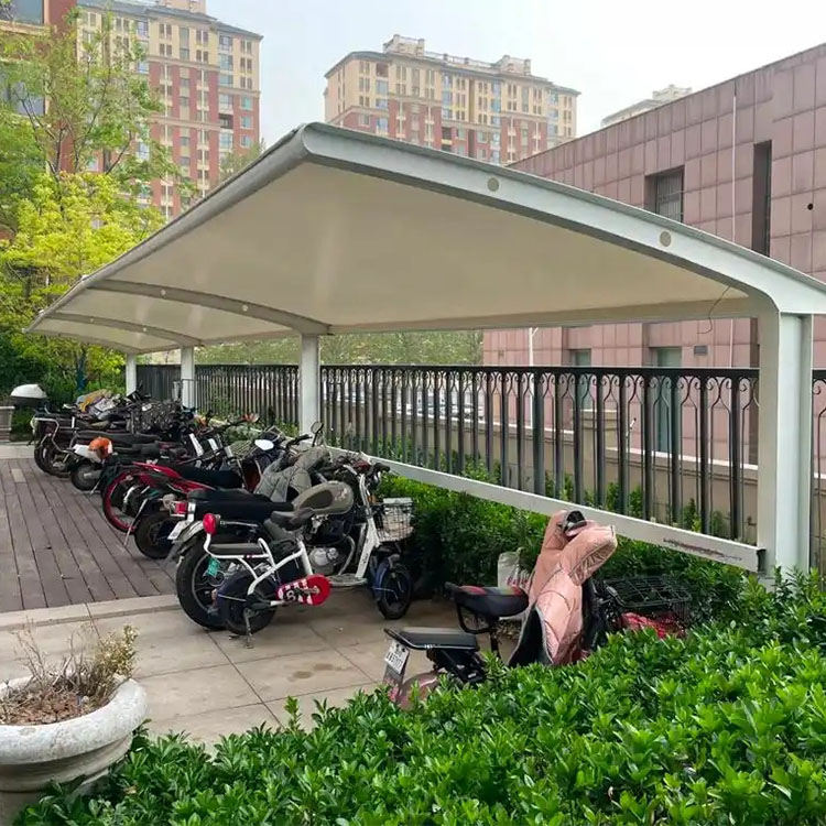 阳江膜结构电动车棚